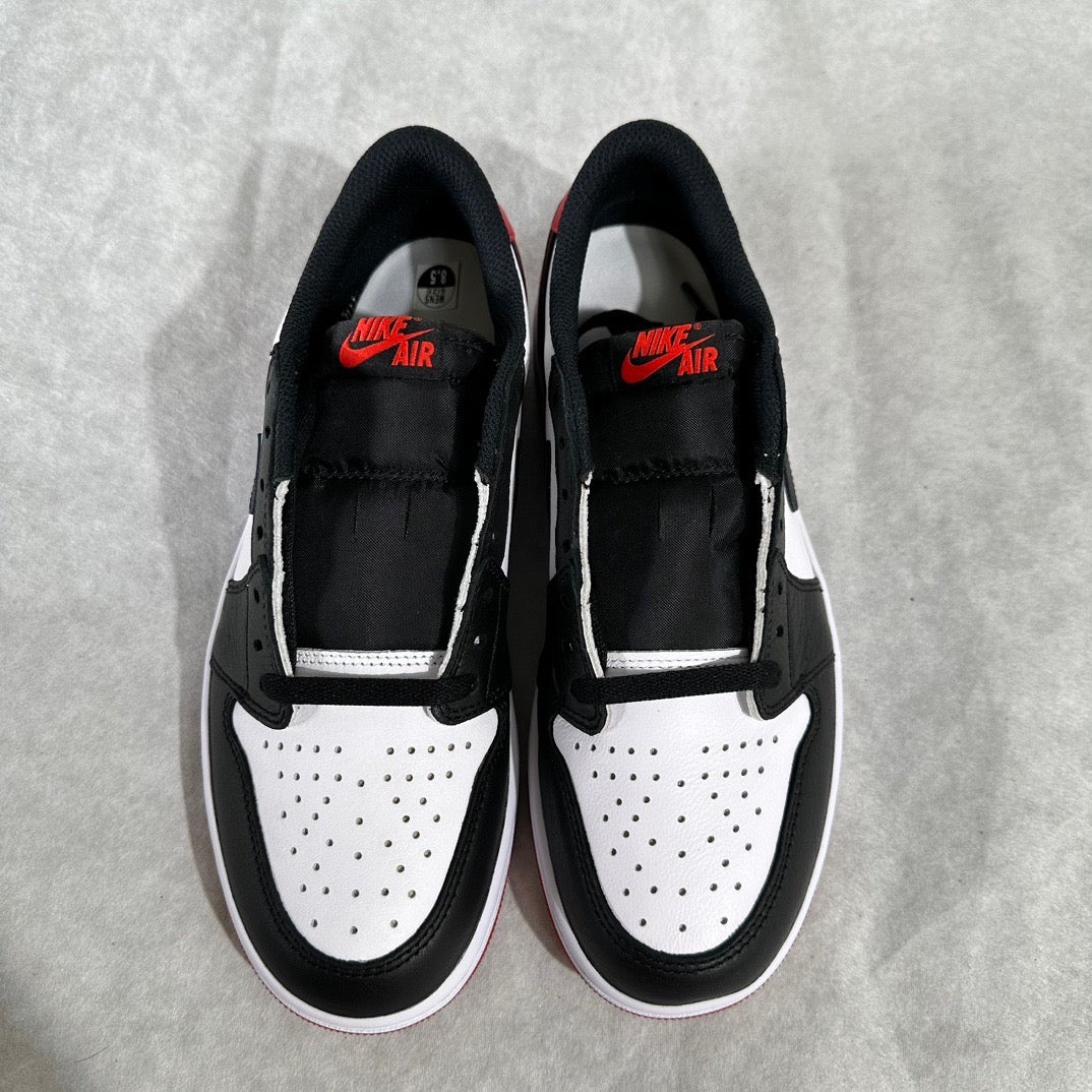 JORDAN 1 LOW BLACK TOE OG