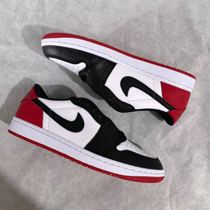 JORDAN 1 LOW BLACK TOE OG