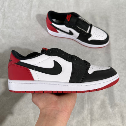 JORDAN 1 LOW BLACK TOE OG