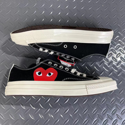 CONVERSE X COMME DES GARÇONS CDG PLAY CHUCK TAYLOR 'LOW-TOP BLACK'